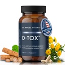 Mt. Angel Vitamins D-Tox - Advanced Liver Cleanse & Detox Repair Supplement, Supports Fatty Liver Health & Enzyme Reduction with Milk Thistle, NAC, and Dandelion Root - 60 Capsules