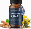 Mt. Angel Vitamins D-Tox - Gelişmiş Liver Cleanse & Detox Onarım Supplement, Destekler Fatty Liver Health & Enzyme Az Butle, NAC ve Dandelion Root - 60 Capsules