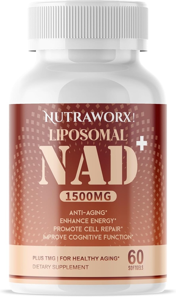 Nutraworx Liposomal NAD+ - Συμπλήρωμα με TMG για την καθημερινή ευεξία - 60 Softgels