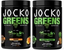 Jocko Yakıt Yeşilleri Toz Paketi - Yeşiller ve Superfood Toz Sağlıklı Yeşil Su - Spirulina, Chlorella, Digestive Enzymes, & Probiyotiks - 60 Hizmet