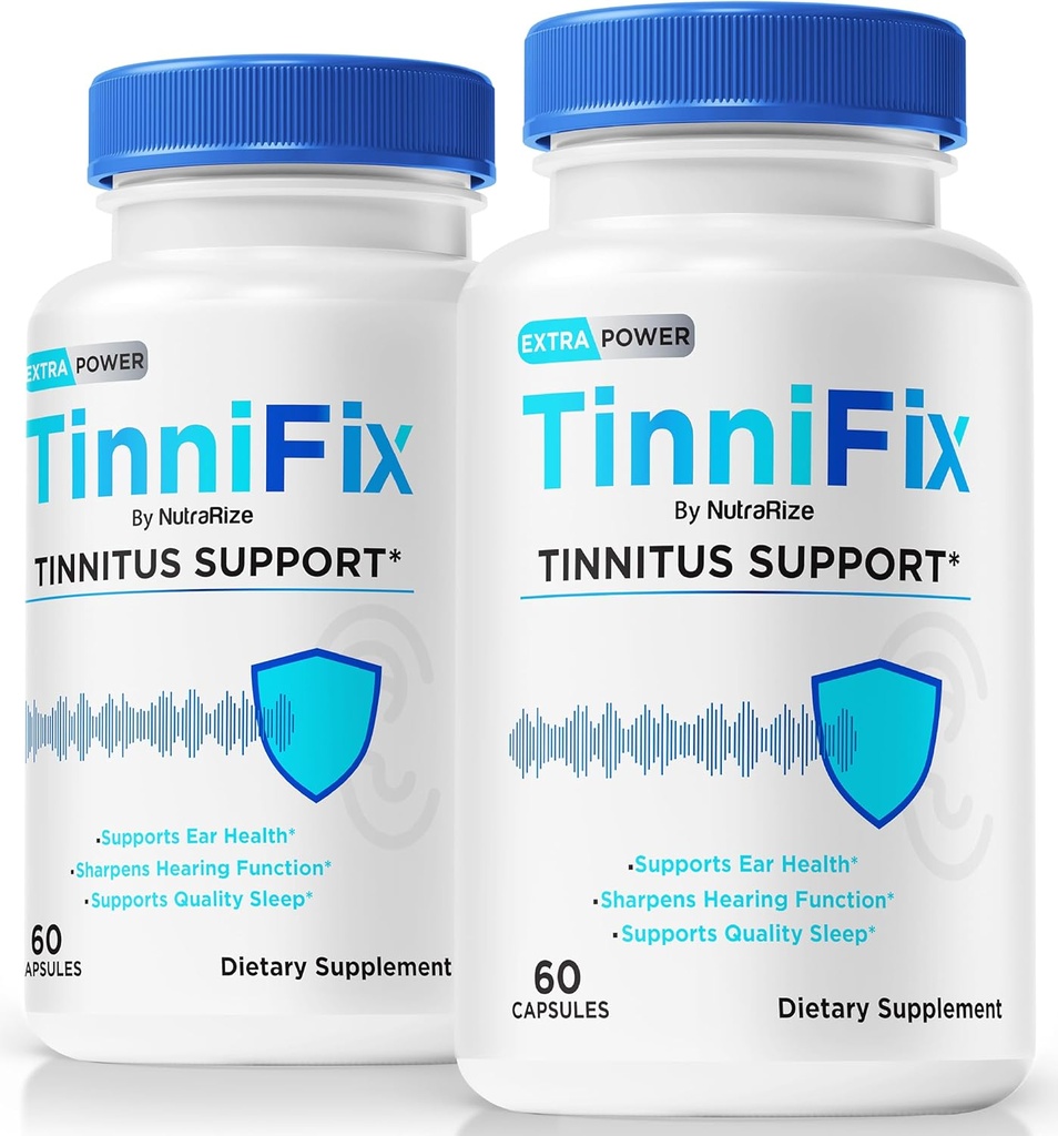 (2 Πακέτο) Κάψουλες Tinnifix - Σύνθετη φόρμουλα υποστήριξης της ακοής, χάπια Tinnifix για τη διατήρηση της υγιούς ακοής, όλα τα φυσικά Tinnifix για την πλήρη υγεία του αυτιού, Επίσημη αναθεώρηση Tinni Fix (120 κάψουλες)