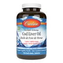 Carlson - Cod Liver Oil Gems, 460 mg Omega-3s + Vitamins A & D3, Wild-Caught Norveç Arctic Cod-Liver Oil, Sustainable Sourced Nordic Fish Oil Capsules, Lemon, 150 Soft Gels