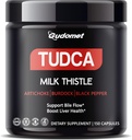 Süt Butle, Artichoke, Burdock & Black Pepper ile Premium TUDCA - Bile Flow & Liver Health -150 Capsules- Made in the USA