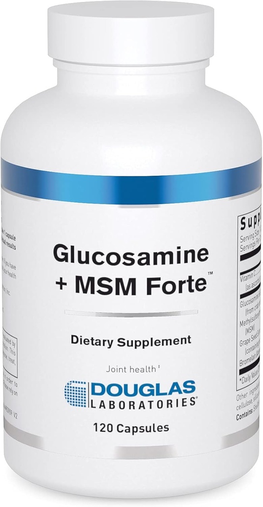 Douglas Laboratuvarlar Glucosamine + MSM Forte | Aging Ortaklarının Koruma ve Sağlığı | 120 Capsules