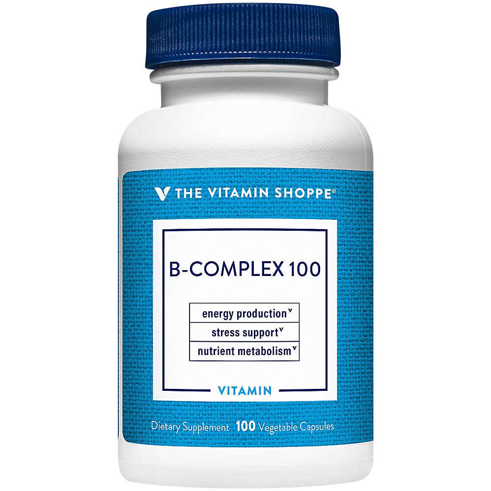Mağaza Vitamini B Kompleksi 100 – Enerji Üretimi, Nervous System Function & Nutrient Metabolism – Mükemmel B1, B2, B6, B12, Niacin, Folic Acid & Biotin (100 Veggie Caps)