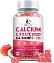 D3 Gummies Vitamin D3 ile 1200 mg, Kadınlar ve Erkekler için D3 Vitamin D3 ile, Cal Magnezyum Çinko Kemik Kas Sağlıklı Doğal Beyaz Peach Flavor- 30 Günlük Supply