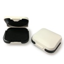 (2. Paket) İşitme Aid Storage Case Small - İşitme Aids CIC için Kutu Sert Sahibi Oluşturuyor, ITC ABS White