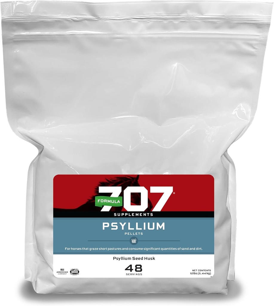 Formula 707 Psyllium Pellets Equine Supplement (12lbhopper - 48 Day Supply)