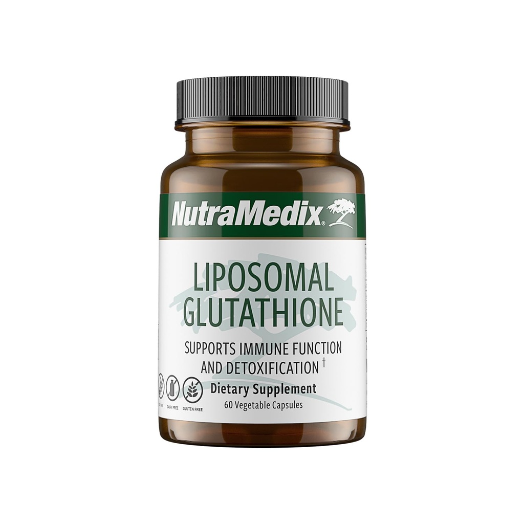 NutraMedix Liposomal Glutathione Supplement - L Glutathione for Full Body Detox, Cleanse ve Immune Support - Optimal Aborpsiyon - Soy, Süt ve Gluten-Free (60 Capsules)