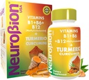 Neurobion Turmeric Curcumin 650 mg συμπλήρωμα βοτάνων για αντιοξειδωτική υποστήριξη, υψηλής απορρόφησης Ultra Poent Turmeric Supplement Multivitamins Complex με B12, 40 κάψουλες