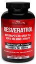 Συμπλήρωμα ρεσβερατρόλης - 1400mg Extra Strength Formula with Grape Seed Extract, Green Tea Extract, Red Wine Extract - 60 Veggie Κάψουλες
