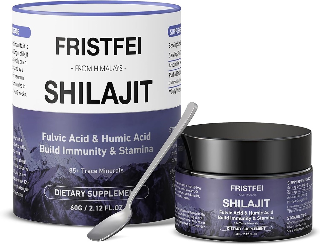 Shilajit Pure Himalayan Organic Gold Grade Natural Shilajit Wear for Men & Women - Himalayn Shilajit with 85+ Trace Minerals & Fulvic Acid, 60 Grams & Fulvic Acid, 60 Grams
