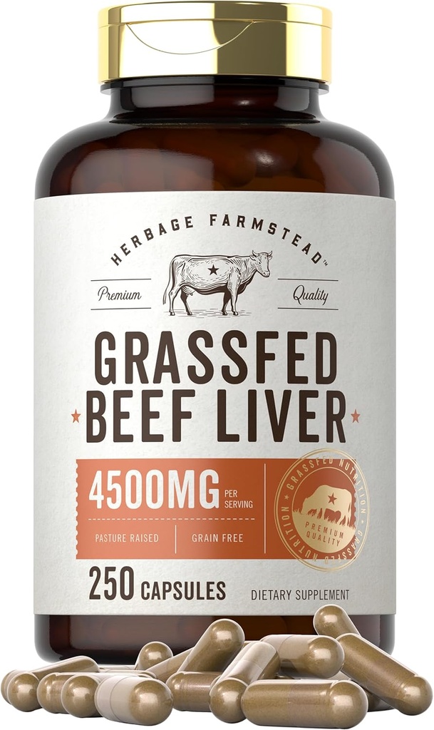 Carlyle Grass Fed Beef Liver Capsules 