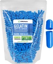 XPRS Nutra Μέγεθος 00 Κενές κάψουλες - 1000 Count Empty Gelatin Κάψουλες - Χάπια DIY Καψάκιο Γέμισμα - Γεμιστά καπάκια Gel για Do-It-Yourself Συμπληρώματα (μπλε)