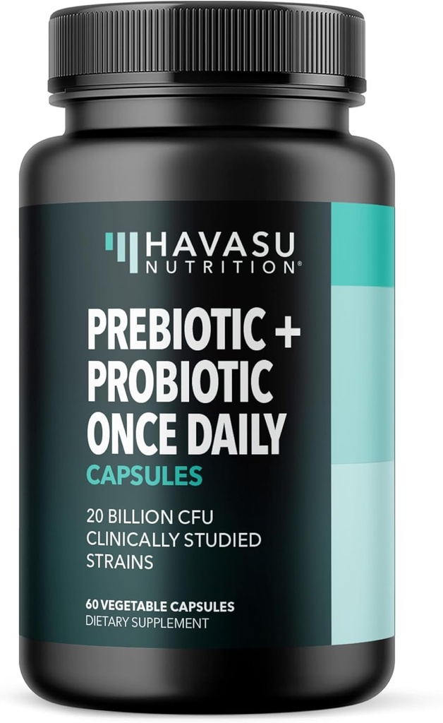 AKSU Kadın ve Erkekler için Probiyotikler ve Probiyotikler - 20 Milyar CFU - 2 Ay Supply