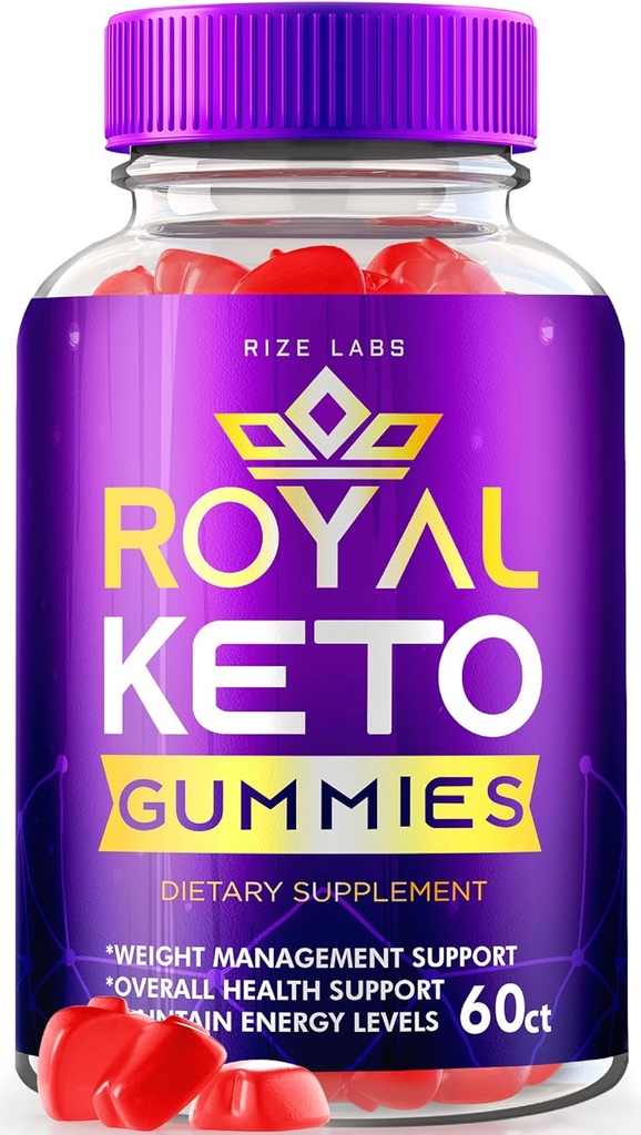 rize labs - Royal Keto Gummies - ACV οργανική υποστήριξη για την κοιλιά λίπος & απώλεια βάρους διατροφή, για άνδρες & γυναίκες μηλίτη ξύσμα μήλο επιπλέον δύναμη Gummies 1000mg (60 Gummies)