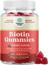 Natural Biotin Gummies for Hair Growth - Βιοτίνη Βιταμίνες Δέρμα μαλλιών και νύχια Gummies για γυναίκες και άνδρες - Ανάπτυξη Βιταμίνες Γυναίκες με παντοθενικό οξύ