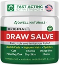 OWELL Naturals Drawing Salve Ointment for Boil & Cyst Removal, Deep Ingrown Hair, Splinter Remover, Bug Spider Bites, Bee Sting, Mosquito Itching, Poison Ivy