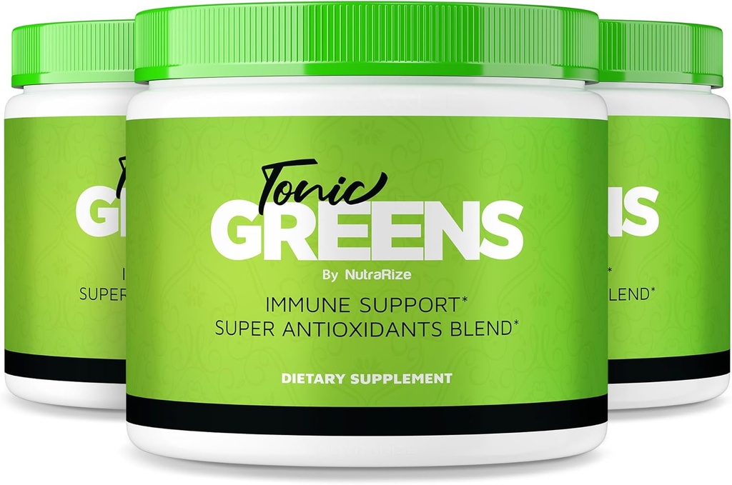 NutraRize (Üç Tonic Greens paketi, Immune Support için bir Jar'da All-Dox The Body, Toz for Health and Wellness İncelemeleri (90 Hizmet)