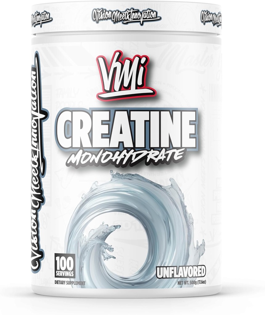 VMI Sports Creatine Monohydrate Powder Muscle Mass – Strength – Size – Power | 5 Grams per Serving (100 Servings, Unflavored)