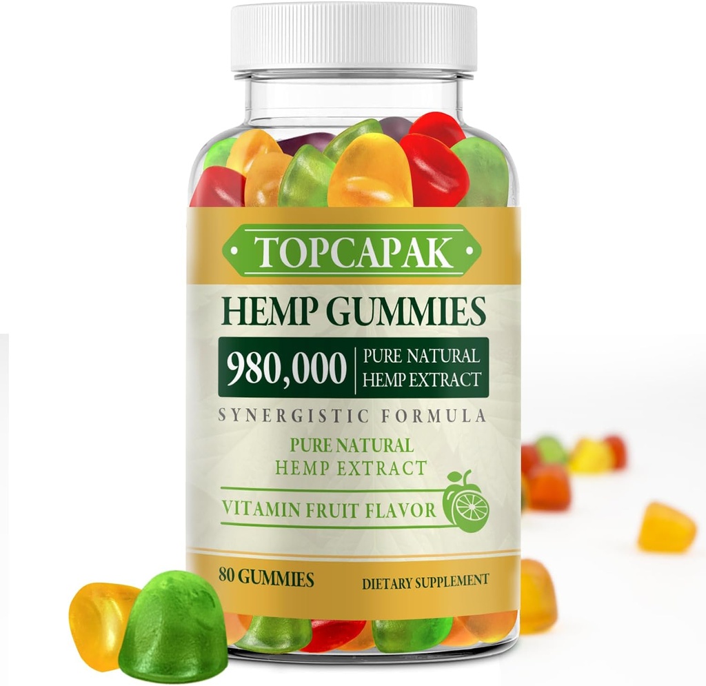 Pure Natural Hemp Oil Extract ile Ekstra Kuvvetler Yüksek Potency - En İyi Edible Hemp Gummy for Adult