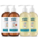 Mutlu Cappy Daily Medicated Shampoo and Body Wash Sche - Baby Dandruff Shampoo, Helps Cradle Cap and Seborrheic Dermatitis, Reduces Redness, Dermatolog Tested, Fragrance-Free - 4 Pieces