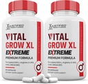 Justified Laboratories (2 Pack Vital Grow XL Extreme Pills 1600MG Premium Formula Proprietary Blend για την υγεία των ανδρών 120 κάψουλες