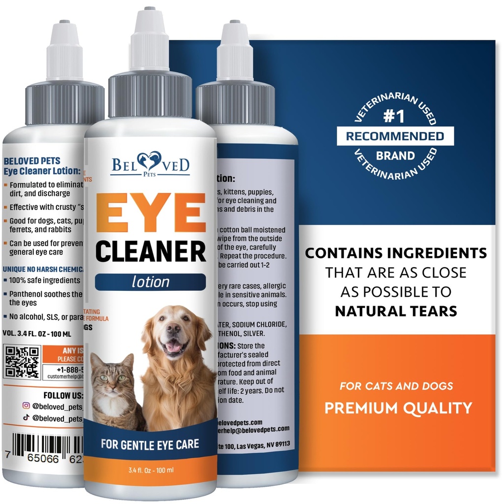 Tüm Evcil hayvanlar Göz Relieve Pink Eye, Allergies Belirtileri, Enfeksiyonlar ve Runny, Kuru Gözler - Ağrı Ücretsiz Tedavi Abrasions, Irritations & Conjunctivitis yardımcı olur
