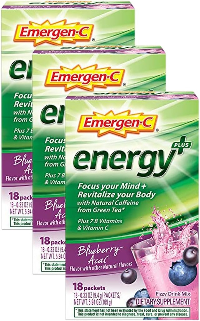 Συμπλήρωμα Emergen-C, 18 κόμης (πακέτο των 3)