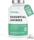 Essential Amino Acids - 300 Easy To Swallow Tablets / 60 Servings - Όλα τα 9 ΟΑΑ Amino Acids με όλα τα 3 BCAA's Plus 6 Περισσότερα EAAs για την κατασκευή και την επισκευή μυών, 5-10g ανά υπηρεσία, Υψηλή σε Leucine και Vegan