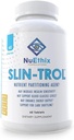 NuEthix Formulations SLIN-Trol, Glucose Disposal Agent Pills for Men & Women, Nutrient Partition Supplement with Chromium Polynicotinate, & Glycine, Etkili Carb Aborpsiyon, Non-GMO, 60 Servisler