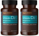 Elements D2 2000 IU, Vegan, 65 Capsules, Güçlü Bones ve Immune Health, 2 Ay Supply (Pazar Mayıs Vary) (Pack of 2)