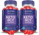 (2 Pack) Slim Fusion Keto ACV Gummies Gelişmiş 1000MG Slimfüzyonu Kemoterapi Formula Apple Cider Vinegar Formula B12 Vegan GMO 120 Gummys