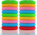 18 Pack Mosquito Repellent Βραχιόλια για ενήλικες & παιδιά, DEET-free Αδιάβροχες Μπάντες, μεμονωμένα τυλιγμένα Repellent Wristbands