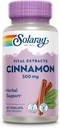 SOLARAY Cinnamon Extract 300 mg - Cinnamon Supplements for Balance - Herbal Support with 24 mg Flavonoids - Lab TY, Gluten Free, 60-Day Garanti - 60 Hizmet, 60 VegCaps