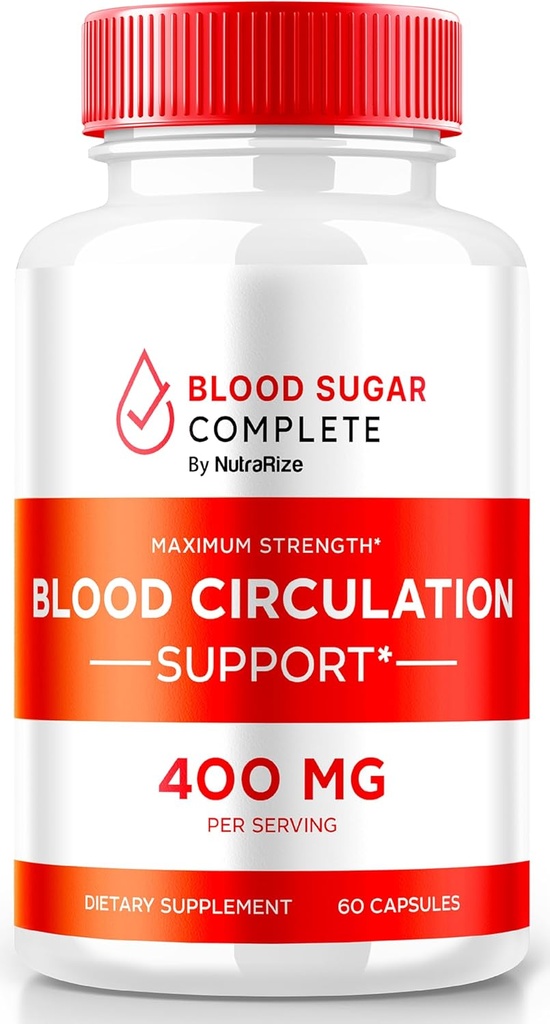 Blood Sugar Complete Capsules - Natural Blood Support Optimizer - Vitamin C, Cinnamon Toz, Prickly Pear Extract & Turmeric Root Toz (60 Capsules)