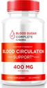 Blood Sugar Complete Capsules - Natural Blood Support Optimizer - Includes Vitamin C, Cinnamon Powder, Prickly Pear Extract & Turmeric Root Powder (60 Capsules)
