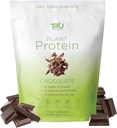 TRU Supplements Plant Based Protein Toz, BCAA, EAA, 20g Vegan Brown Rice & Pea Protein, 100 Calories, 27 Vitaminler, Yapay Flavors 25 Servisler (Doğal Chocolate Cream)