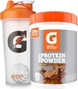 Spor için Gatorade Shaker Şişe, 28 Ounce, Plastik ve Gatorade Whey Protein Toz, Chocolate