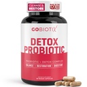 GOBIOTIX Detox Probiyotik Digestive Health - Süt Butle, Turmeric ve Dandelion Root, Enzymes for Gut Health - 50 Milyar CFU - 60 Capsules
