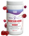 Magnesium Citrate Gummies - Χωρίς ζάχαρη, Vegan και μη GMO για καλύτερο ύπνο και χαλάρωση - Χωρίς Αλκοόλ - Συμπλήρωμα μαγνησίου για ενήλικες, εφήβους και παιδιά - Cherry - 240 μάσημα