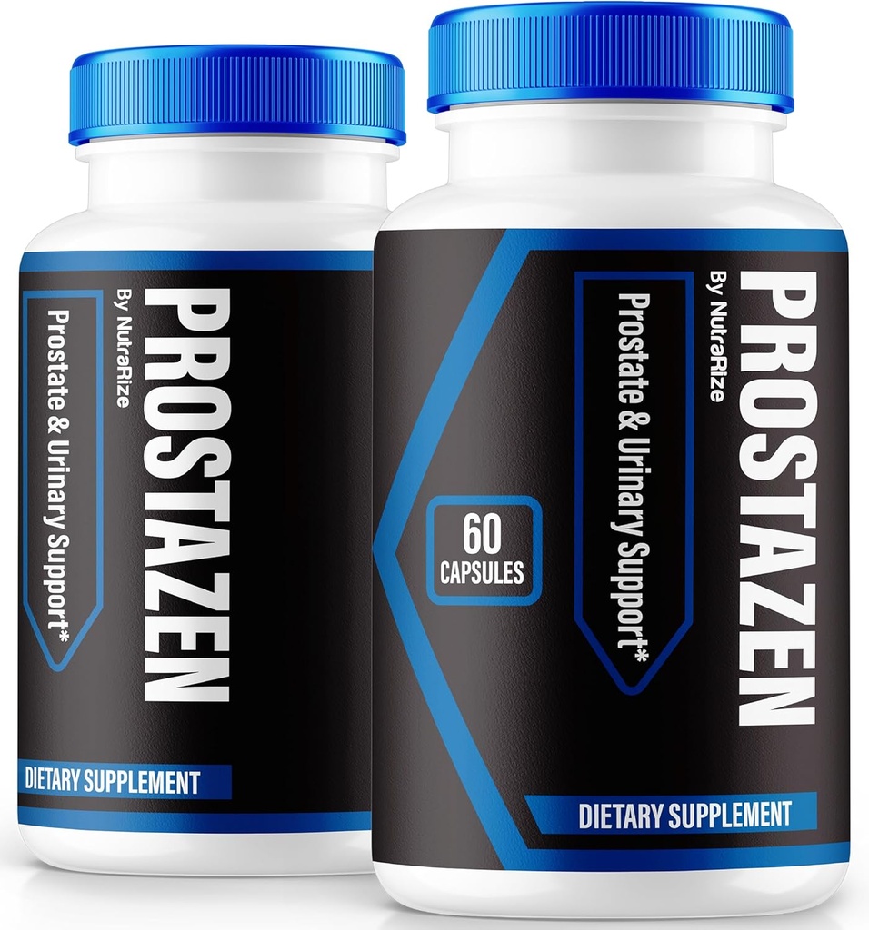 NutraRize (2 Pack) Prostazen Capsules, Resmi Prostazen Pills Prostate Health, Prostazen Plus Premium Formula, Prostazen for Health Prostate, Prosta Zen Pastillas Review (120 Capsules)
