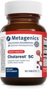 Μεταγονική Cholarest SC - Υποστήριξη ροής αίματος* - Υποστηρίζει υγιή λιπίδια αίματος ήδη σε κανονική εμβέλεια* - Μη ΓΤΟ & Χωρίς γλουτένη - 60 δισκία