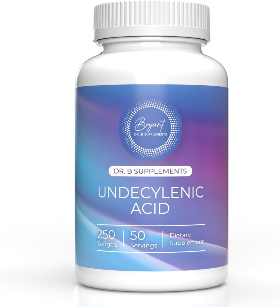 Undecylenic Acid - 250 mg Formerly SF722 Fatty Acid to Support a Healthy Balance of Gut and Vaginal Flora 250 SoftGel Capsule - 50 Servings