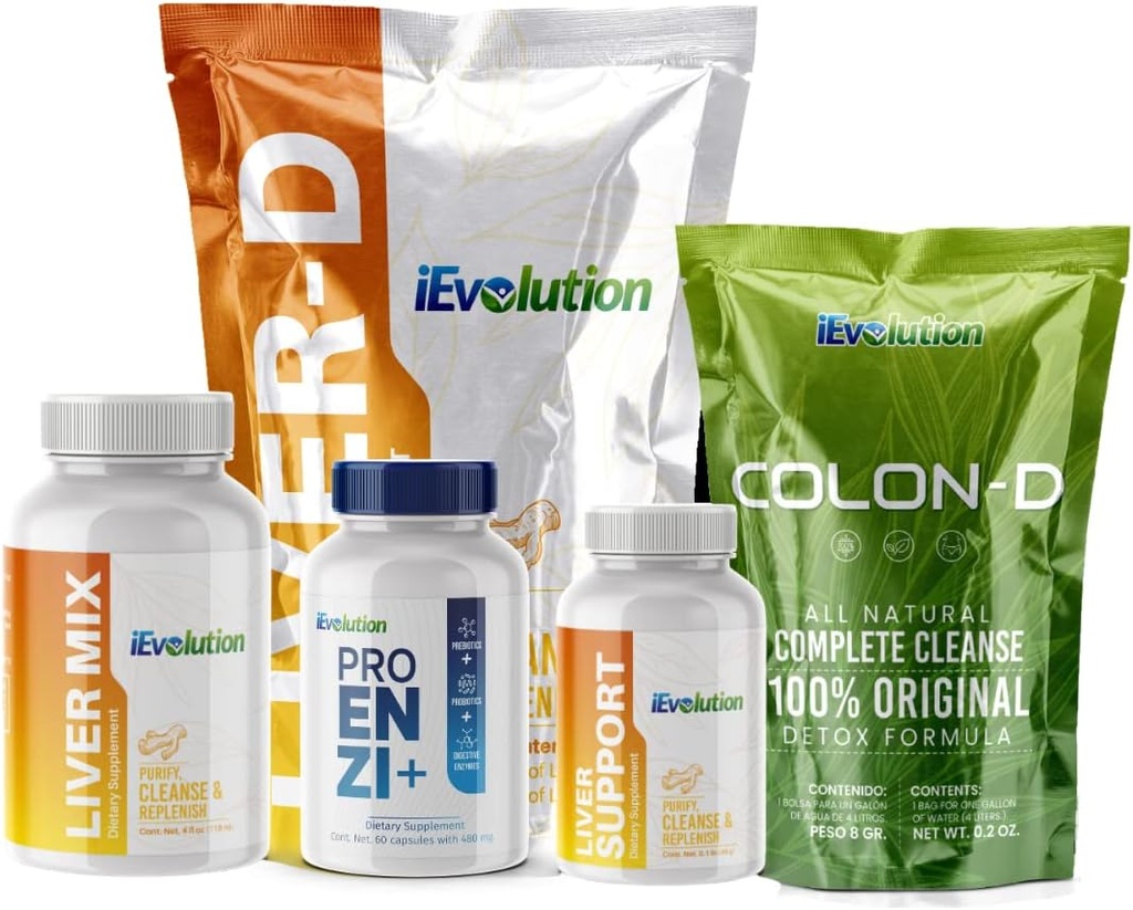 21D-Challange, Liver Detox, Colon Detox Cleanse - Liver-D & Colon-D, Liver Complex Supplement to Detox, Cleanse ve The Liver | Natural Materialss