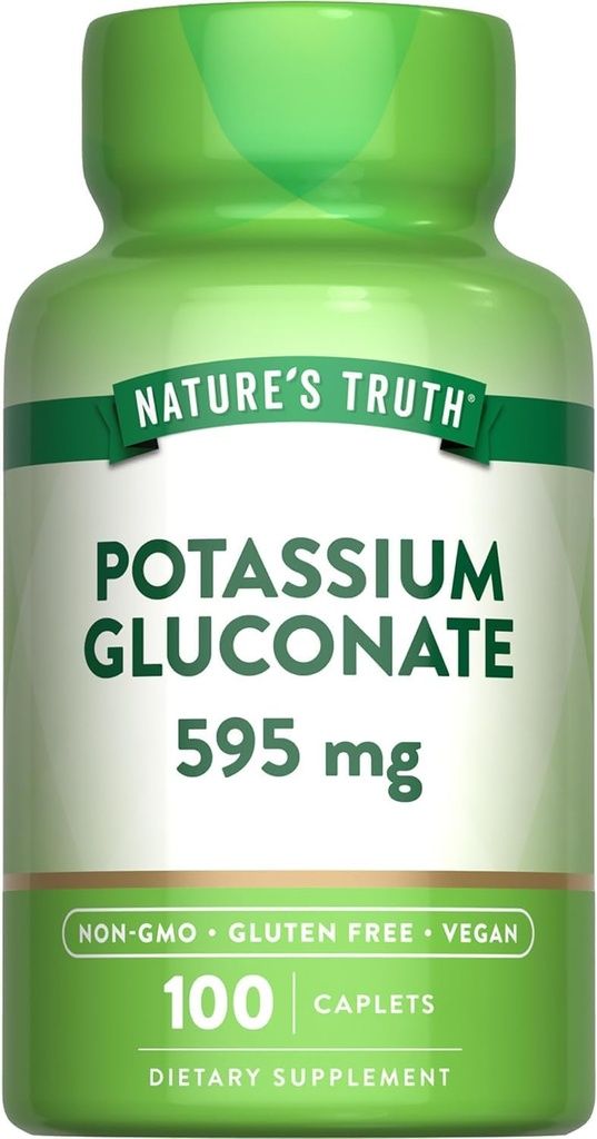 Nature's Truth P properties Gluconate 595 mg Supplements, 100 Count (Pack of 3)