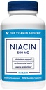 Shoppe Niacin - Cholesterol Support - 500 MG (100 Sebze Kapsülleri)