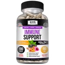 Kaya Naturals Elderberry Immune Support with Bora and Vitamin C for Yetişkinler, Probiyotiks & Turmeric 1000 mg Immune System ATM Sambucus Elder Capsules - 180 Count Count Count