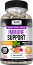 Kaya Naturals Elderberry Immune Support with Zinc and Vitamin C for Adults, Probiotics & Turmeric 1000mg Immune System Booster Sambucus Elderberry Capsules - 180 Count