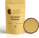 CARMEL ORGANICS Licorice Root Powder - 8 Ounce | Herbal Supplement | Natural Sweetener and Digestive Aid | Non-GMO | No Added Preservatives & Additives